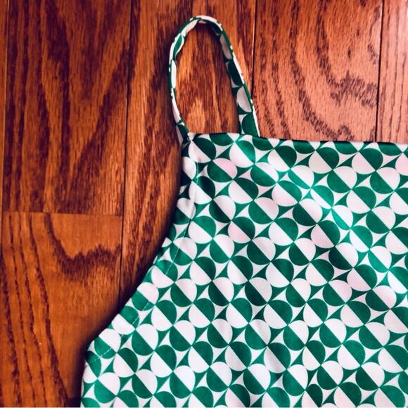 AVA & VIV Sleeveless Satin Green Geometric Dress Women's Size XXL NWT - Picture 5 of 14